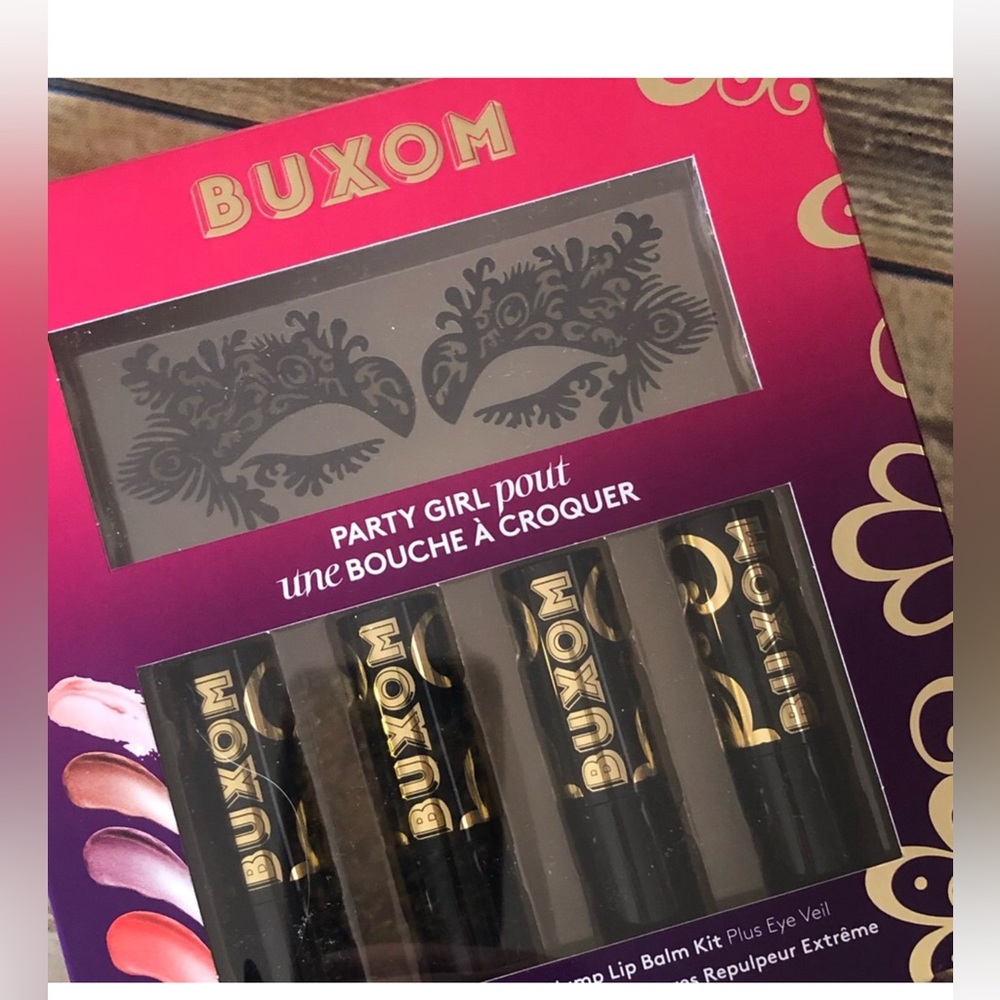 Buxom Glam Lip Balm and Eye Veil Set - NIB